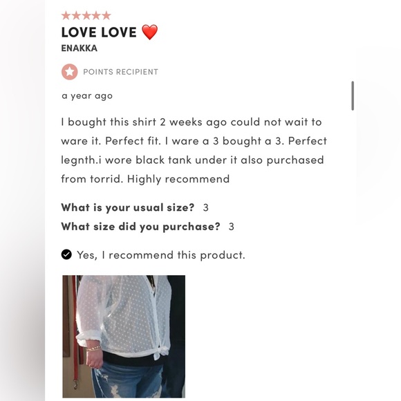 Madison - White Chiffon Clip Dot Button Front Blouse - Picture 13 of 13